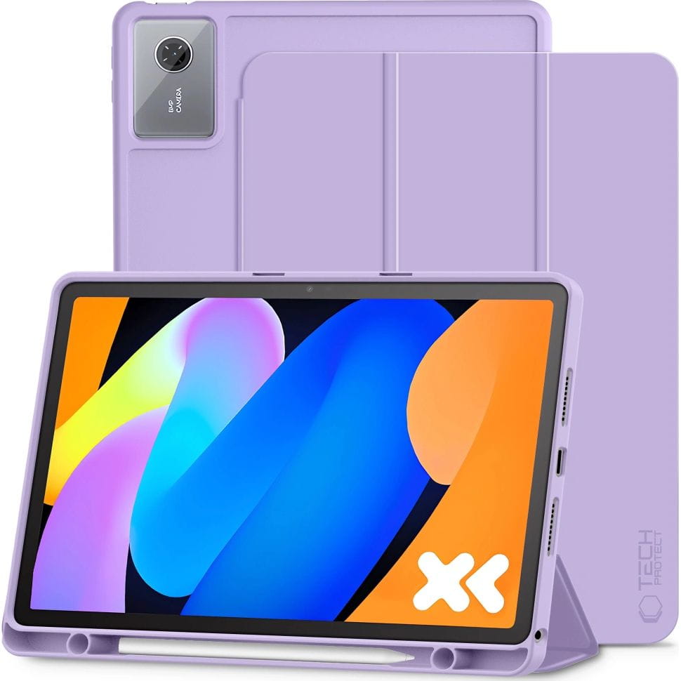 Etui z klapką Tech-Protect SC Pen do Lenovo Idea Tab 11.0, fioletowe