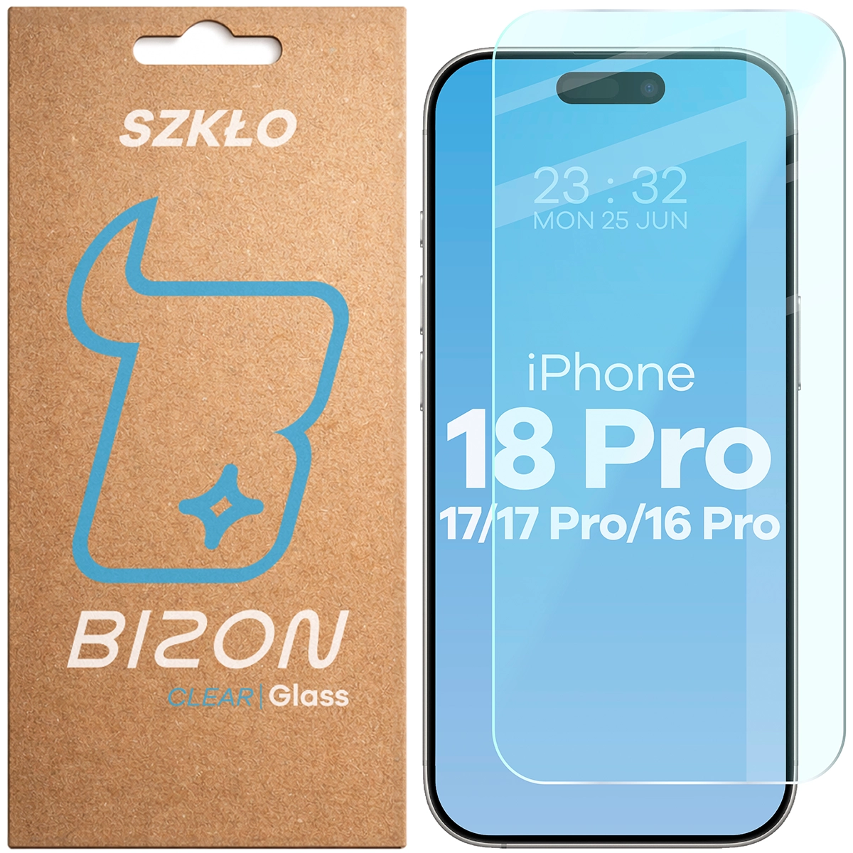 Szkło hartowane Bizon Glass Clear do iPhone 18 Pro / 17 Pro / 17 / 16 Pro
