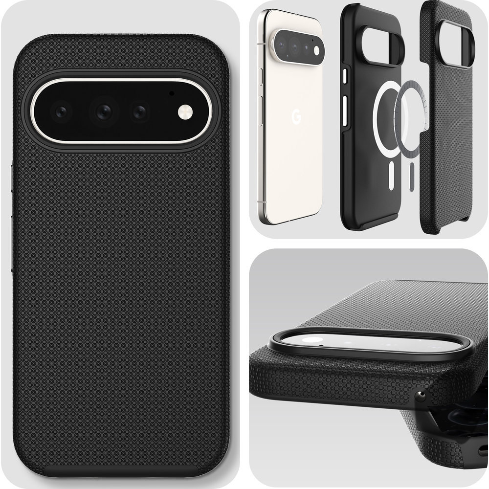 Etui 3mk Hardy Shockproof MagCase do MagSafe do Google Pixel 11 Pro XL, Black (czarny)