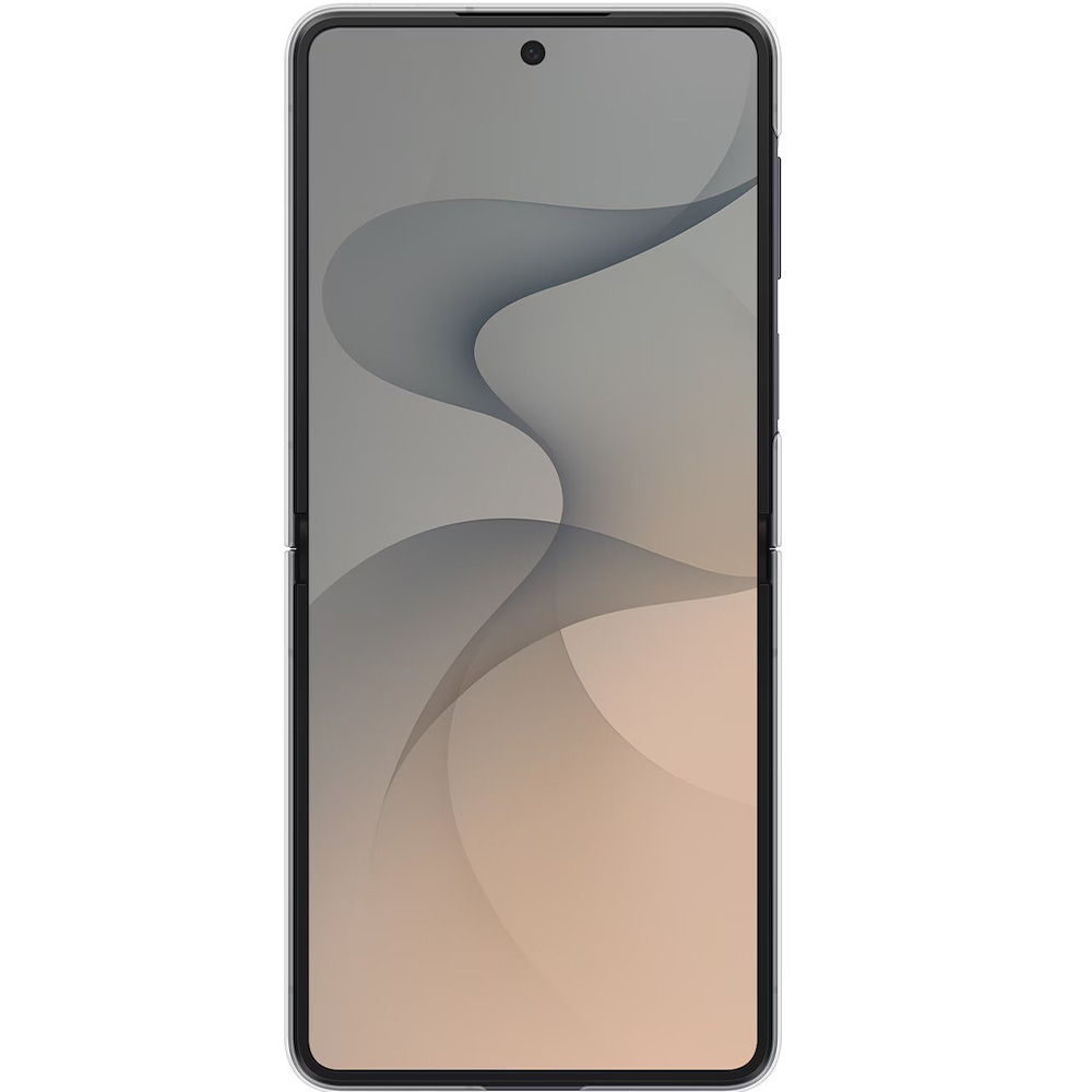 Etui Samsung FlipSuit Case do Samsung Galaxy Z Flip8, Clear (przezroczysty z wymienną płytką: srebrną)