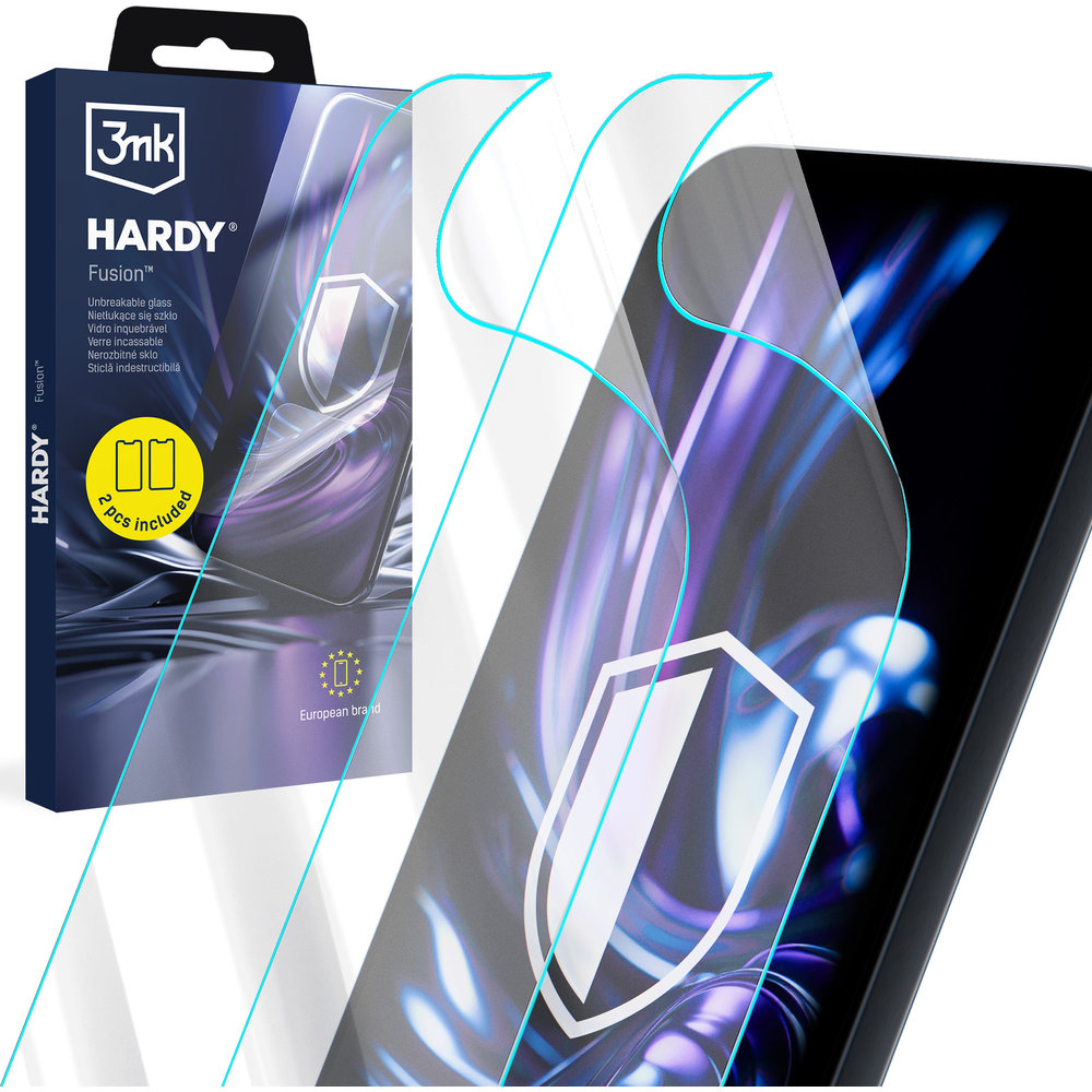3mk Hardy Fusion, elastyczna ochrona wytrzymała, zabezpiecza ekran niezawodnie, Transparent (przezroczysty)