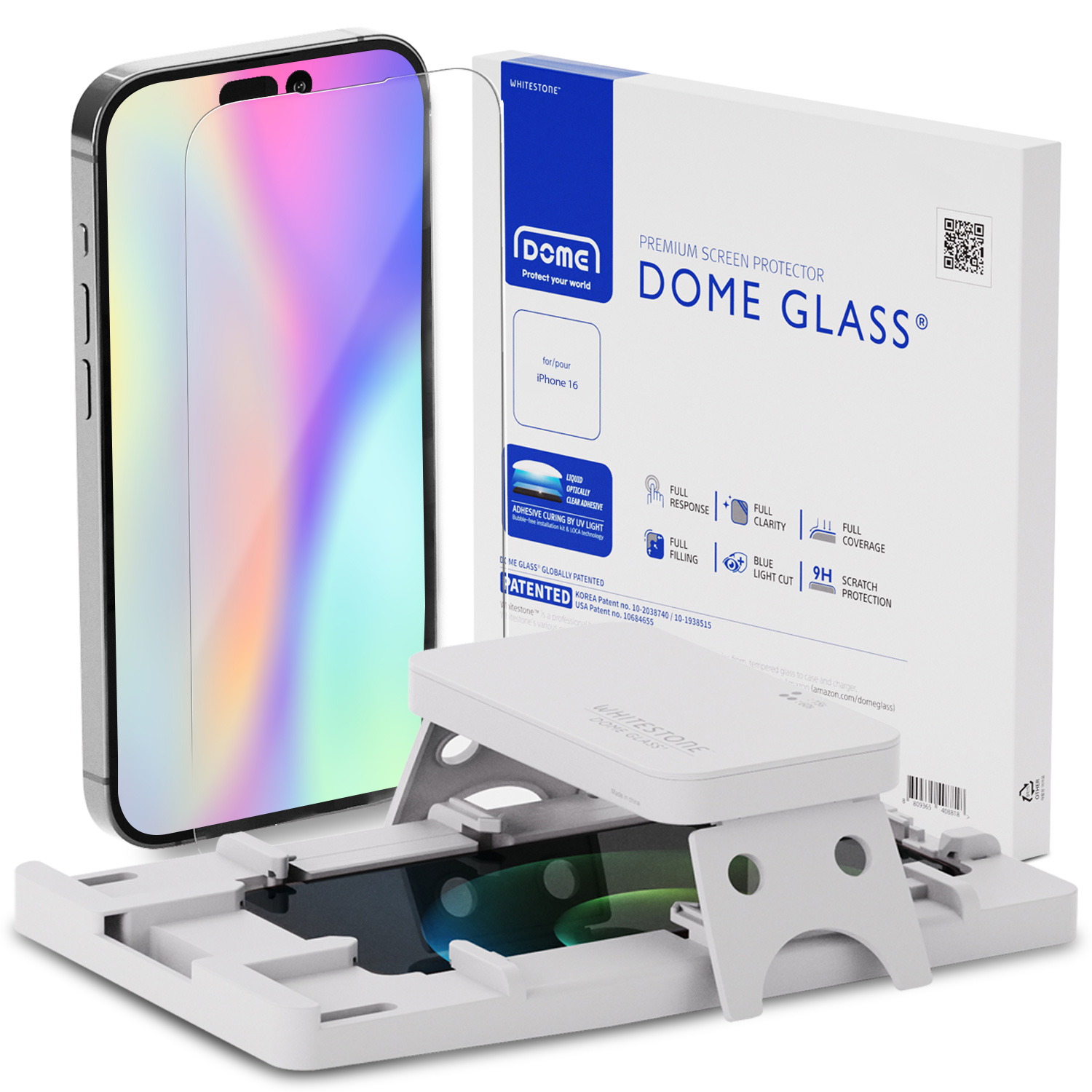Szkło hartowane Whitestone Dome Glass UV 1-Pack do iPhone 16