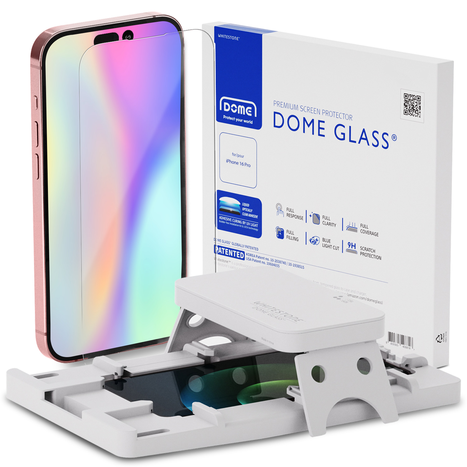 Szkło hartowane Whitestone Dome Glass UV 1-Pack do iPhone 16 Pro