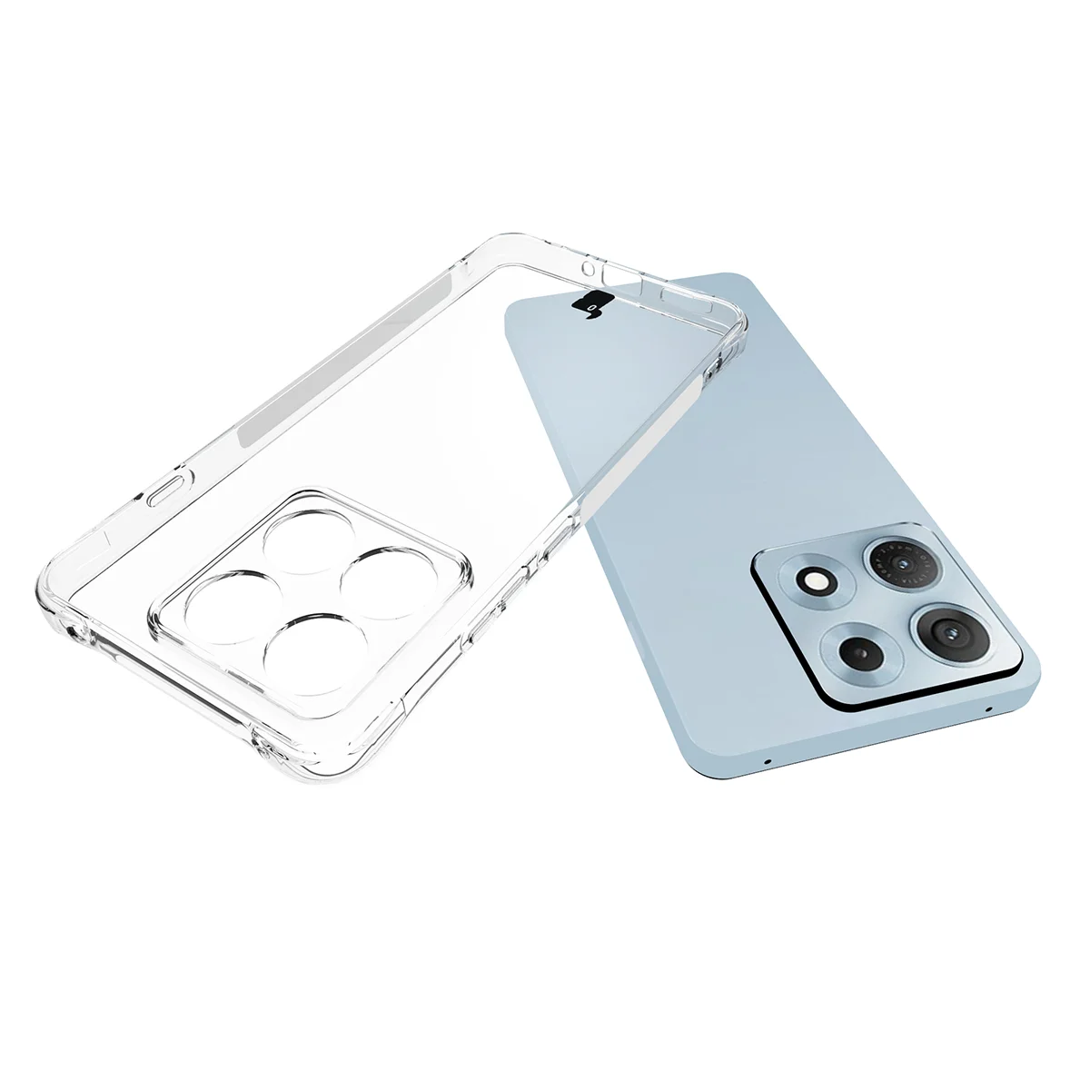 Dedykowane wycięcia i podwyższone krawędzie aparatu w etui Bizon Case Salpa do Motorola Edge 70 Max