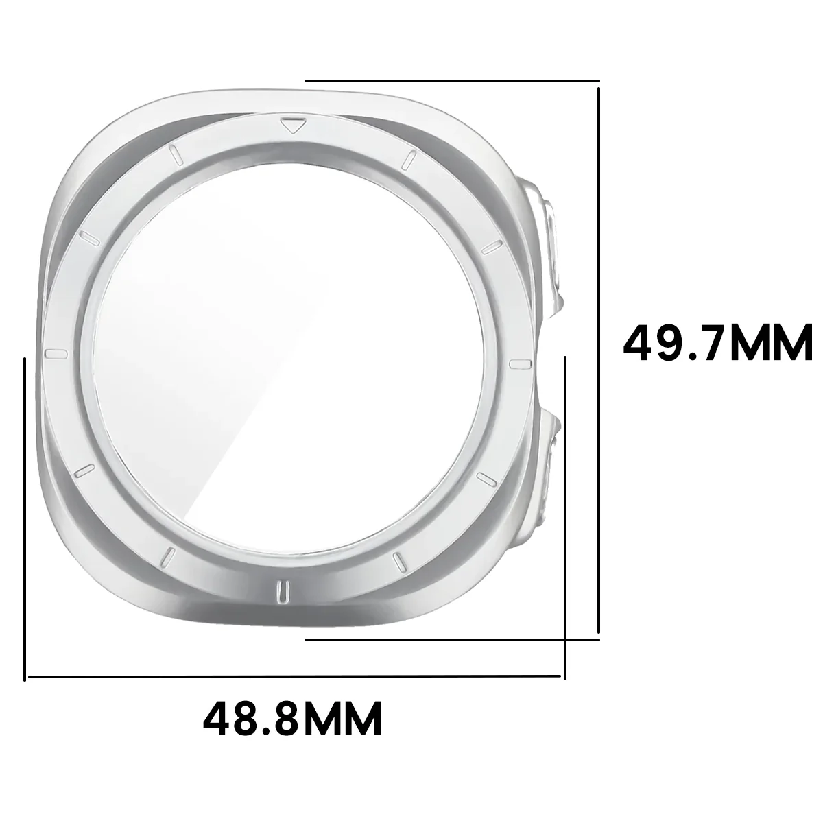 Wymiary etui Bizon Case Watch Adamo do Galaxy Watch Ultra 2 47mm (2026)