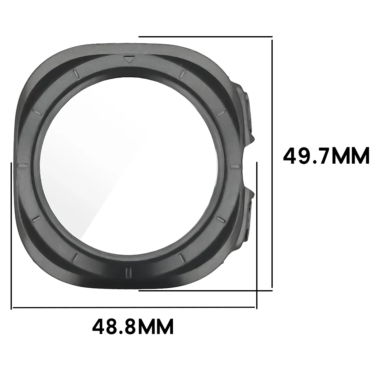 Wymiary etui Bizon Case Watch Adamo do Galaxy Watch Ultra 2 47mm (2026)