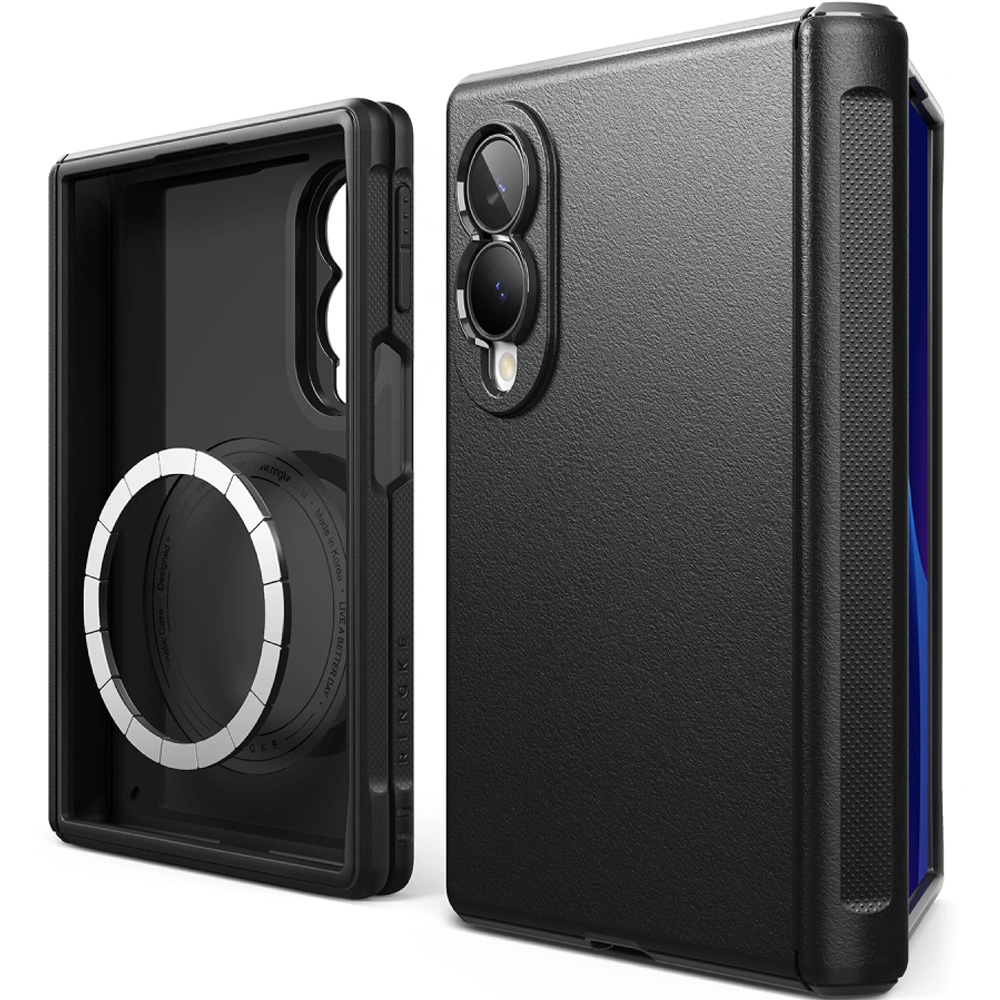 Etui Ringke Onyx Flap Magnetic do Galaxy Z Fold8 do MagSafe, czarne
