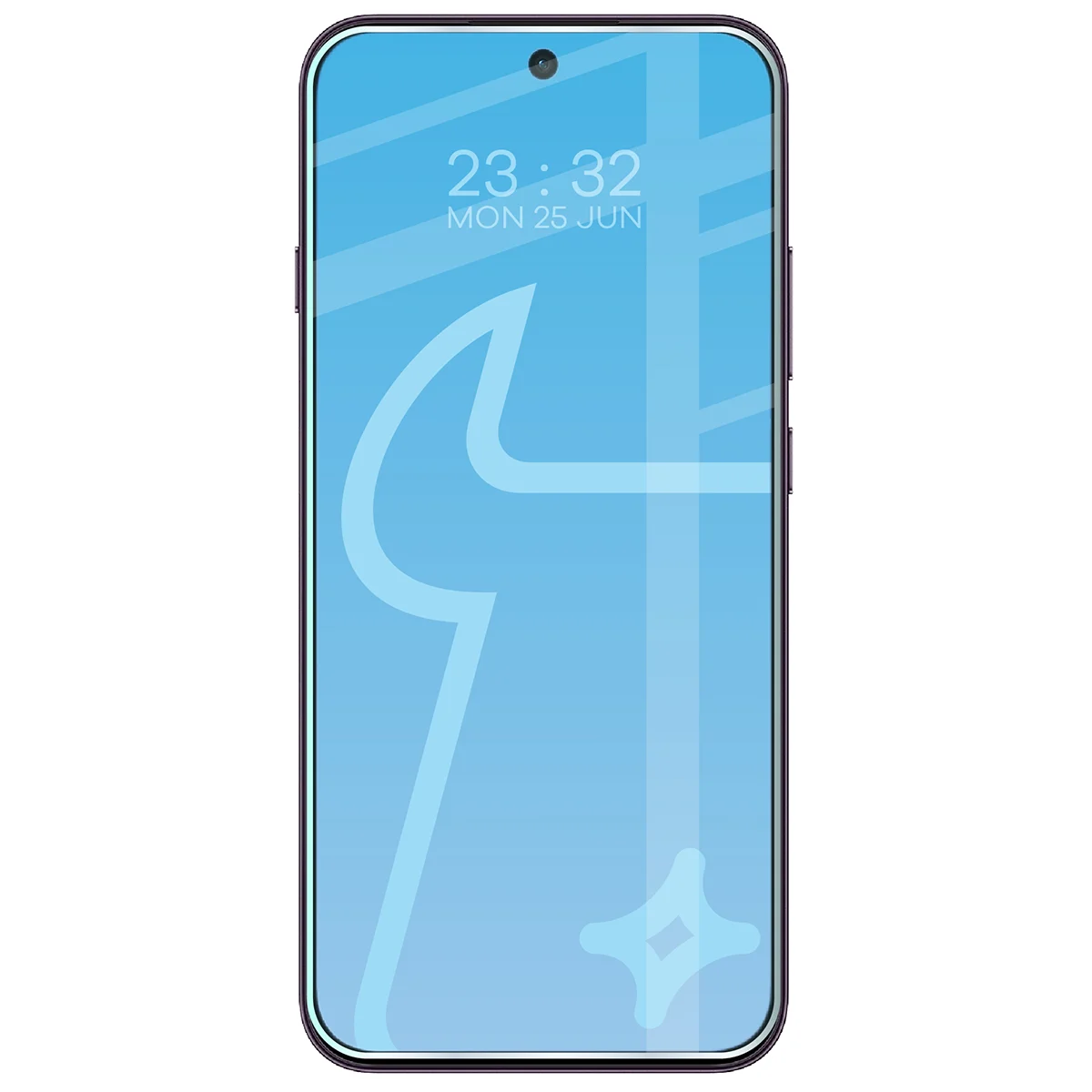 elefon z nałożonym szkłem Bizon Glass Clear do OPPO Reno16 F, OPPO Reno16 FS