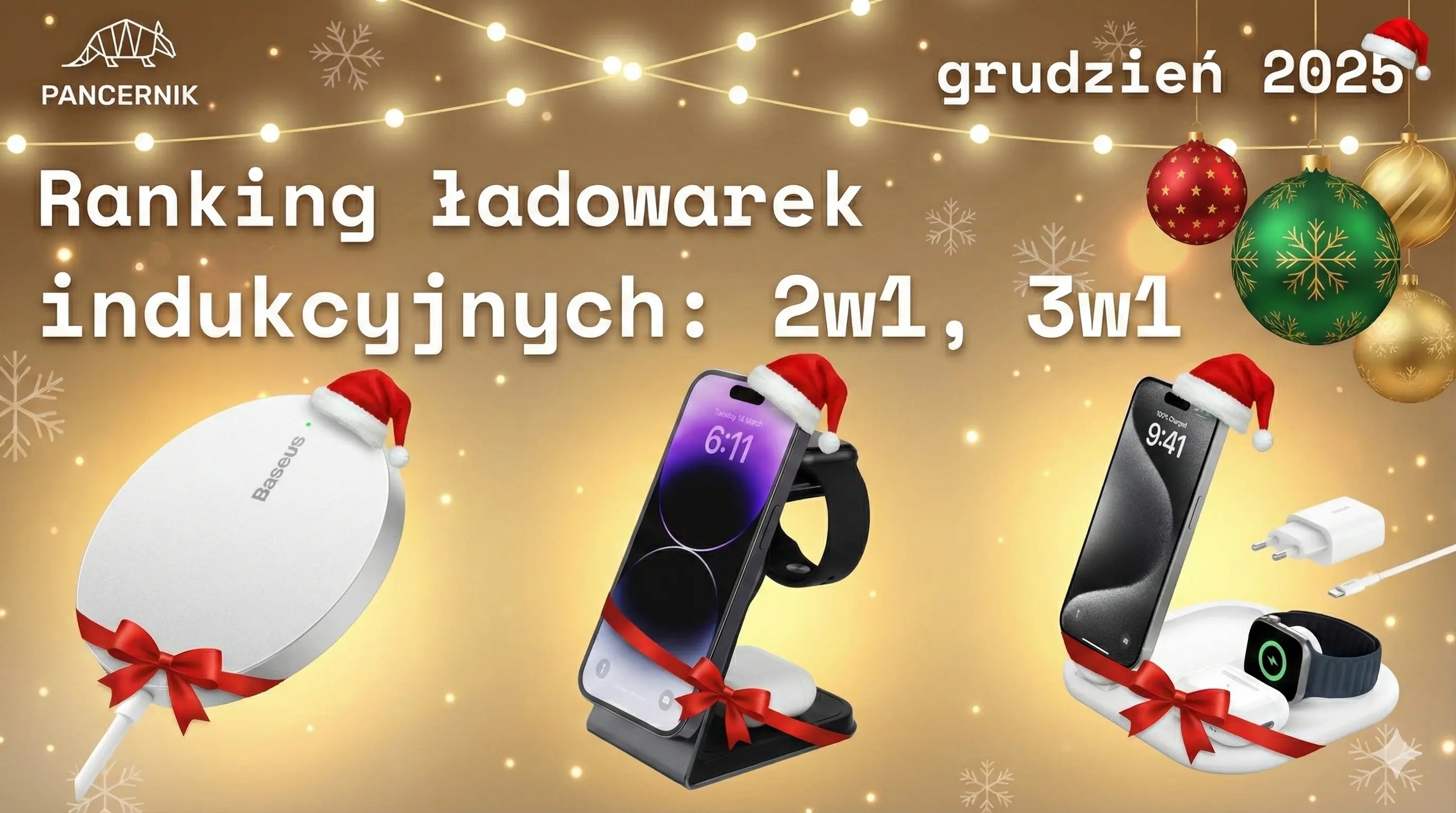 Ranking ładowarek indukcyjnych: 2w1, 3w1 - grudzień 2025